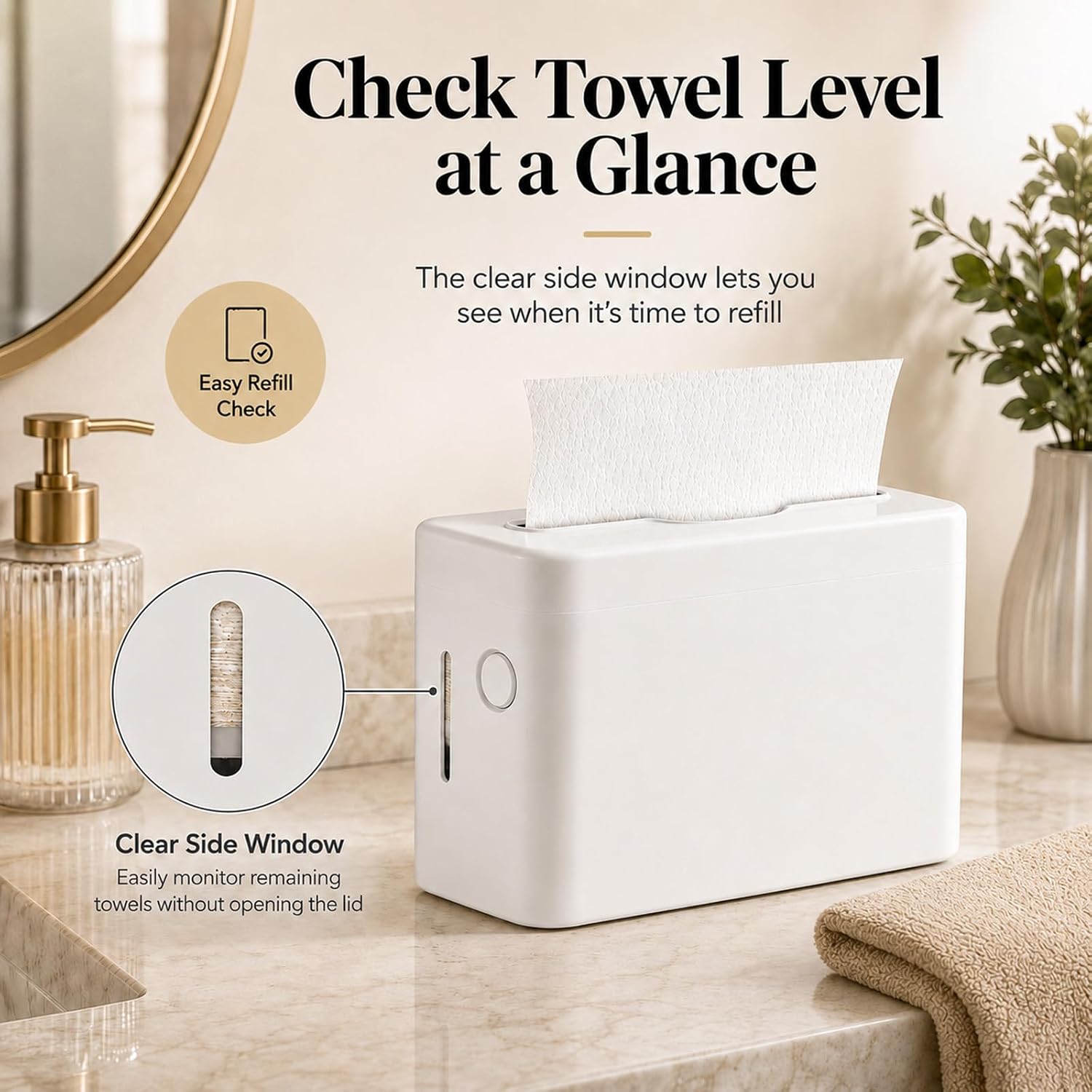Multifold Paper Towel Dispenser Countertop, Commercial Paper Towel Holder image 3