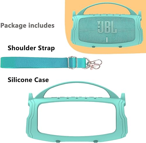 Miniatura 13 de JCHPINE Funda de silicona para altavoz Bluetooth portátil JBL Charge 5, soporte protector para accesorios de altavoces JBL Charge 5