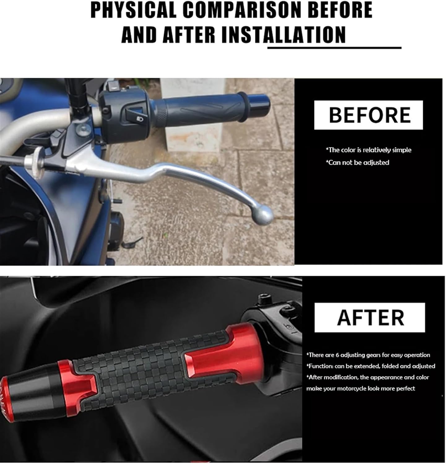 オートバイのハンドルバーグリップハンドルバーキャップエンドプラグ