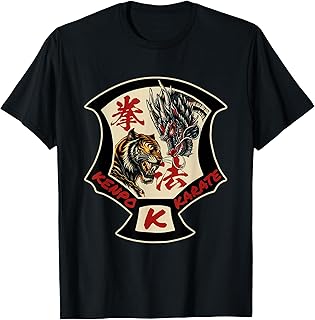 Kenpo Karate Martial Art Self Defence Tiger Dragon T-Shirt