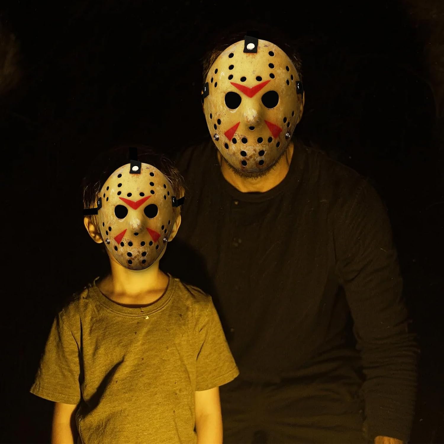 Scary Halloween Mask for Adult, Hockey Mask, Slasher killer Costume Prop