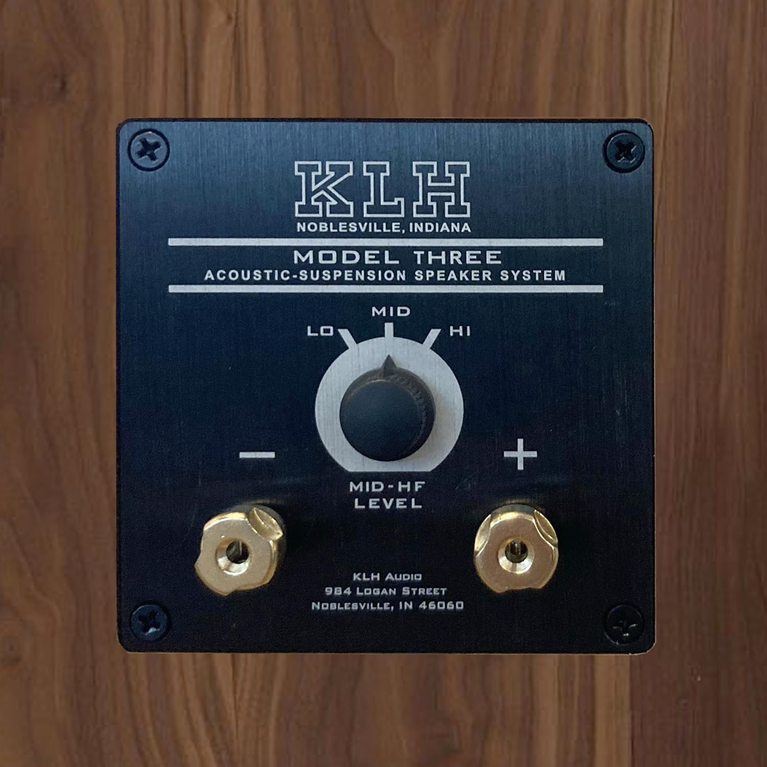 KLH Model Three Acoustic Suspension Bookshelf Speaker - Walnut - Each