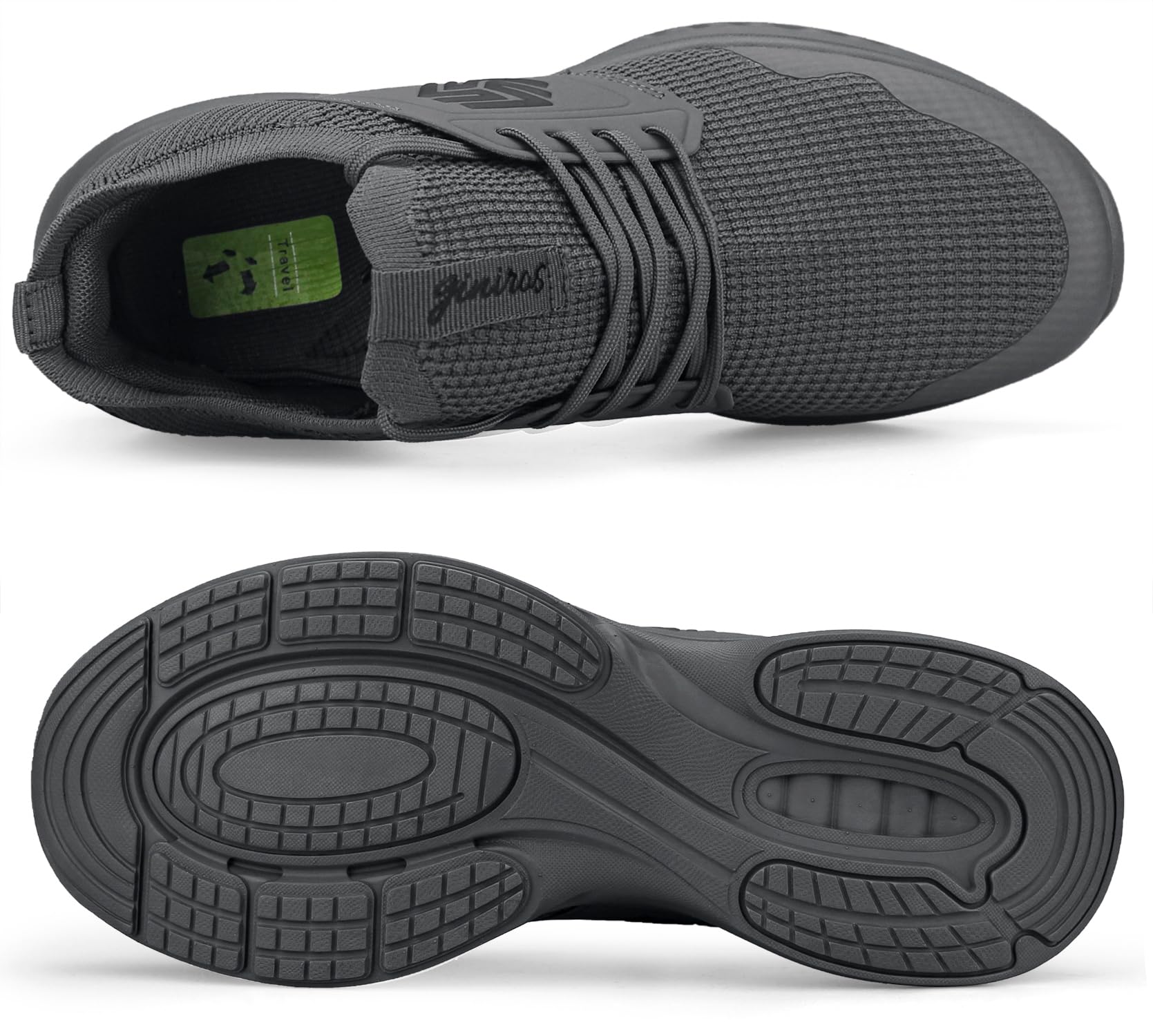 Giniros Sneakers Uomo Scarpe Running Ginnastica Corsa Camminata Leggere Traspiranti Casual Sportive Palestra Trekking Tennis Trail Mesh Basket Comode Outdoor Fitness Jogging Lavoro Scarpe