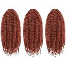 Dansama Marley Twist Braiding Hair 24 Inch 3 Packs Afro Kinky Twist Hair