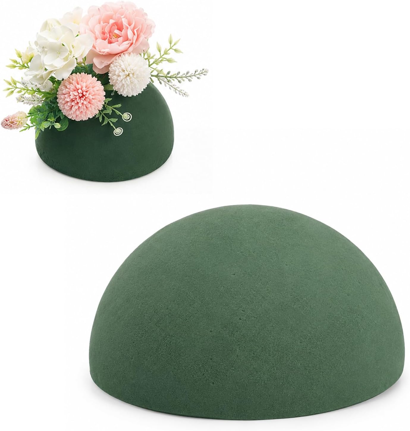 Half Ball Florist Foam 5.5" W x 2.75" H Round Floral Foam Blocks