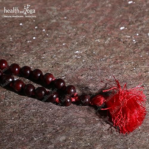 Miniatura 7 de HealthAndYoga - Cuentas de mala madera de rosa