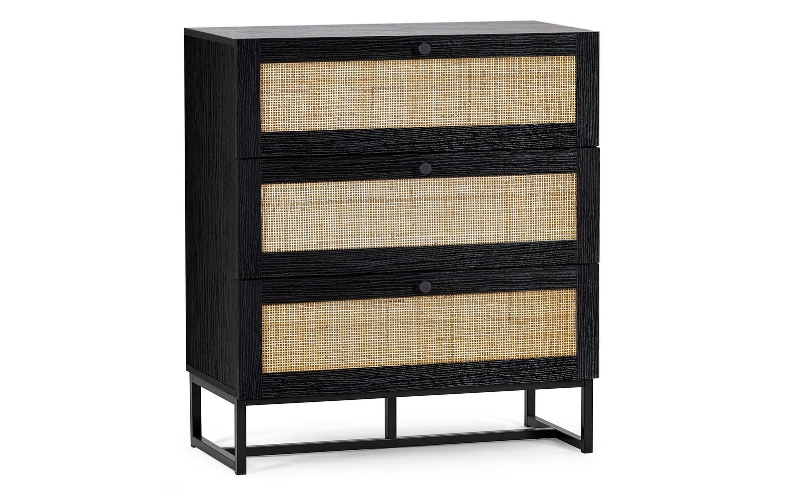 Julian Bowen - Chest of Drawers - 3 Drawer - Black