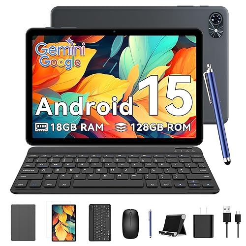TABWEE T80 Android 15 Tablette Tactile -18 Go+ 128 Go(2To