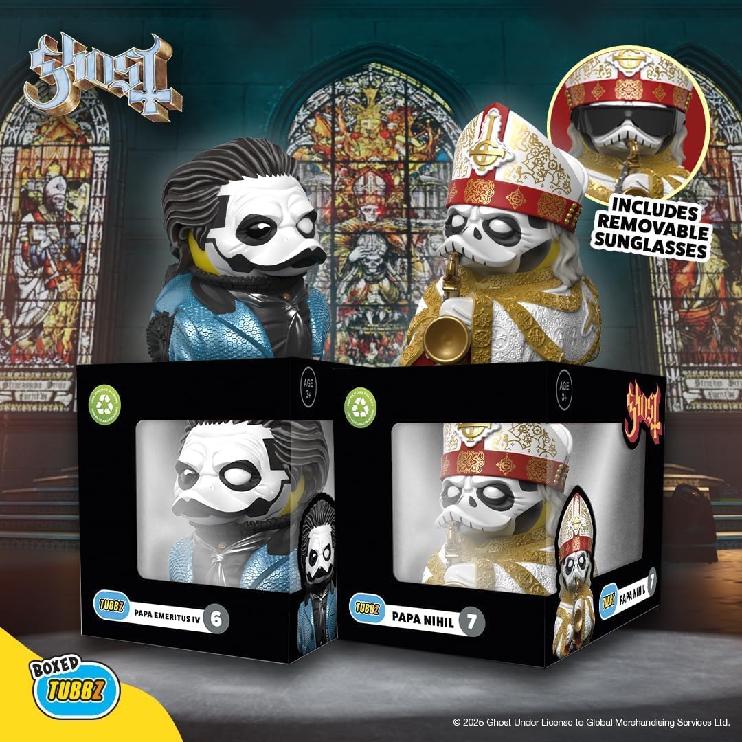 TUBBZ Boxed Edition Bundle: Ghost - Papa Emeritus IV and Papa Nihil Cosplaying Rubber Duck Vinyl Figure image 5