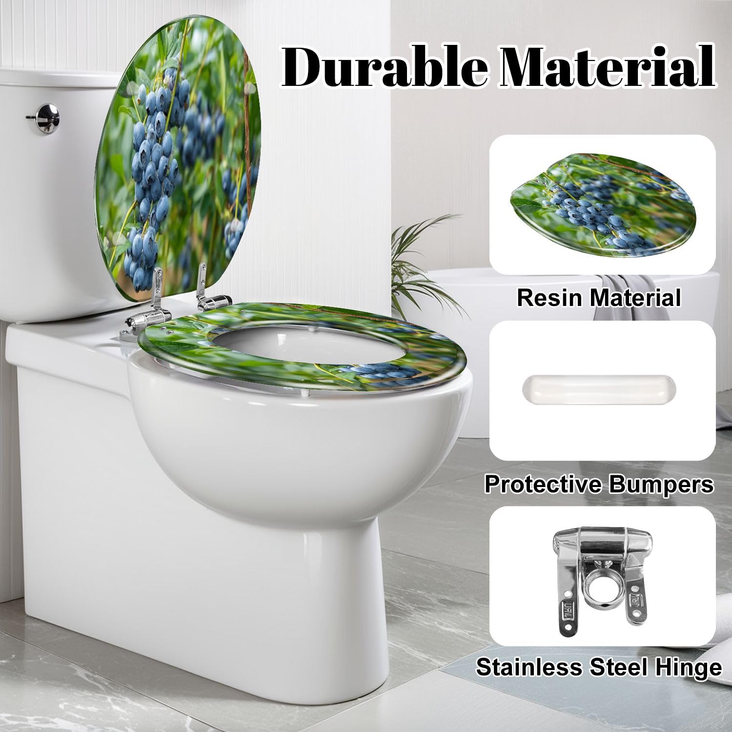 Sedile WC allungato con chiusura ammortizzata per il bagno