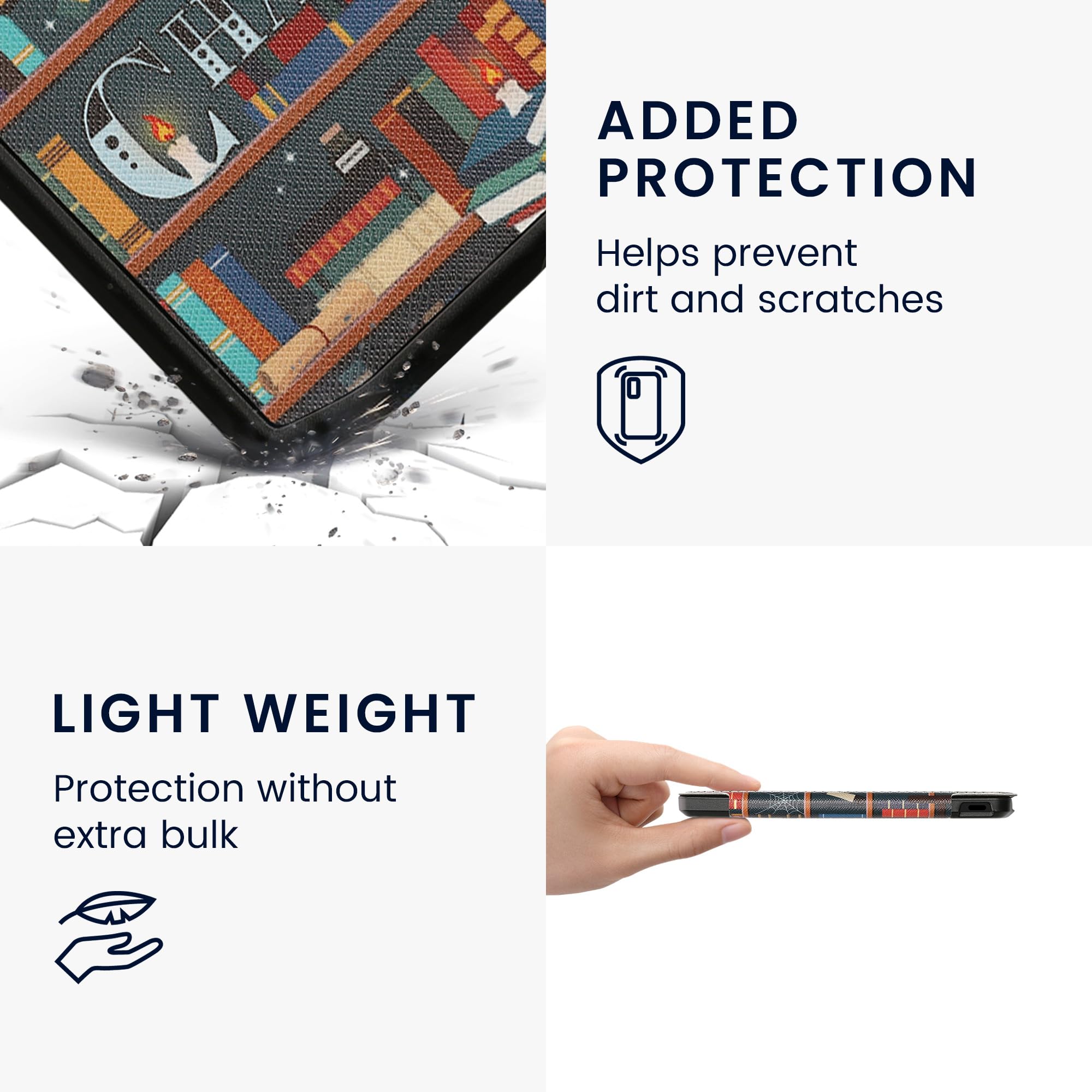 kwmobile Case Compatible with Pocketbook Verse/Verse Pro/Verse Color/Vivlio Light/Light HD Case, eReader Cover - Image 4
