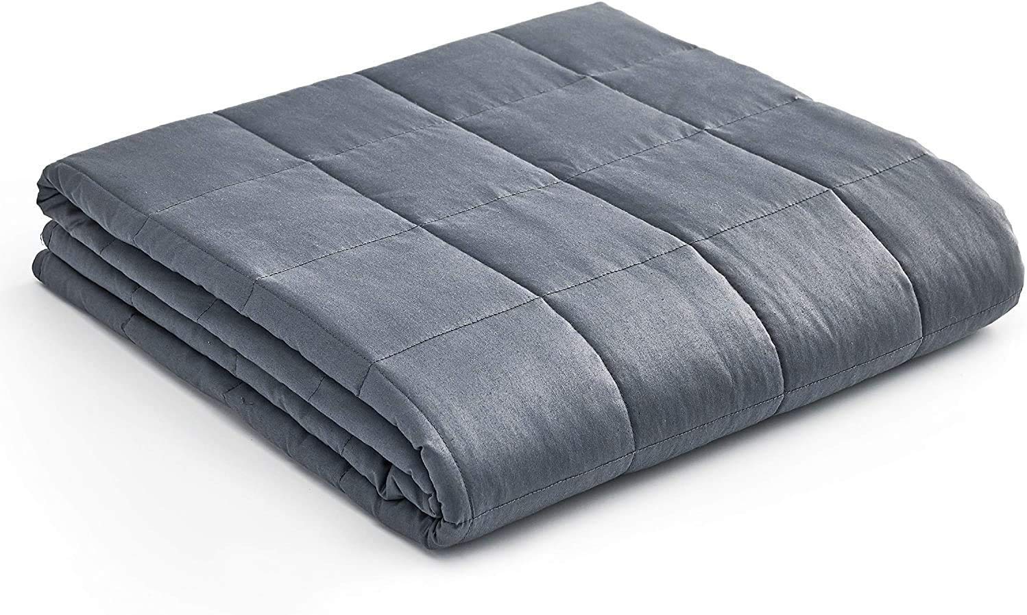 YnM Kids Weighted Blanket for Insomnia, Anxiety and Stress — 100% Cotton  with Premium Glass Beads (Dark Grey, 36''x48'' 5lbs), Suit for One  Person(~40lb) Use on Twin Bed : Amazon.sg: Home