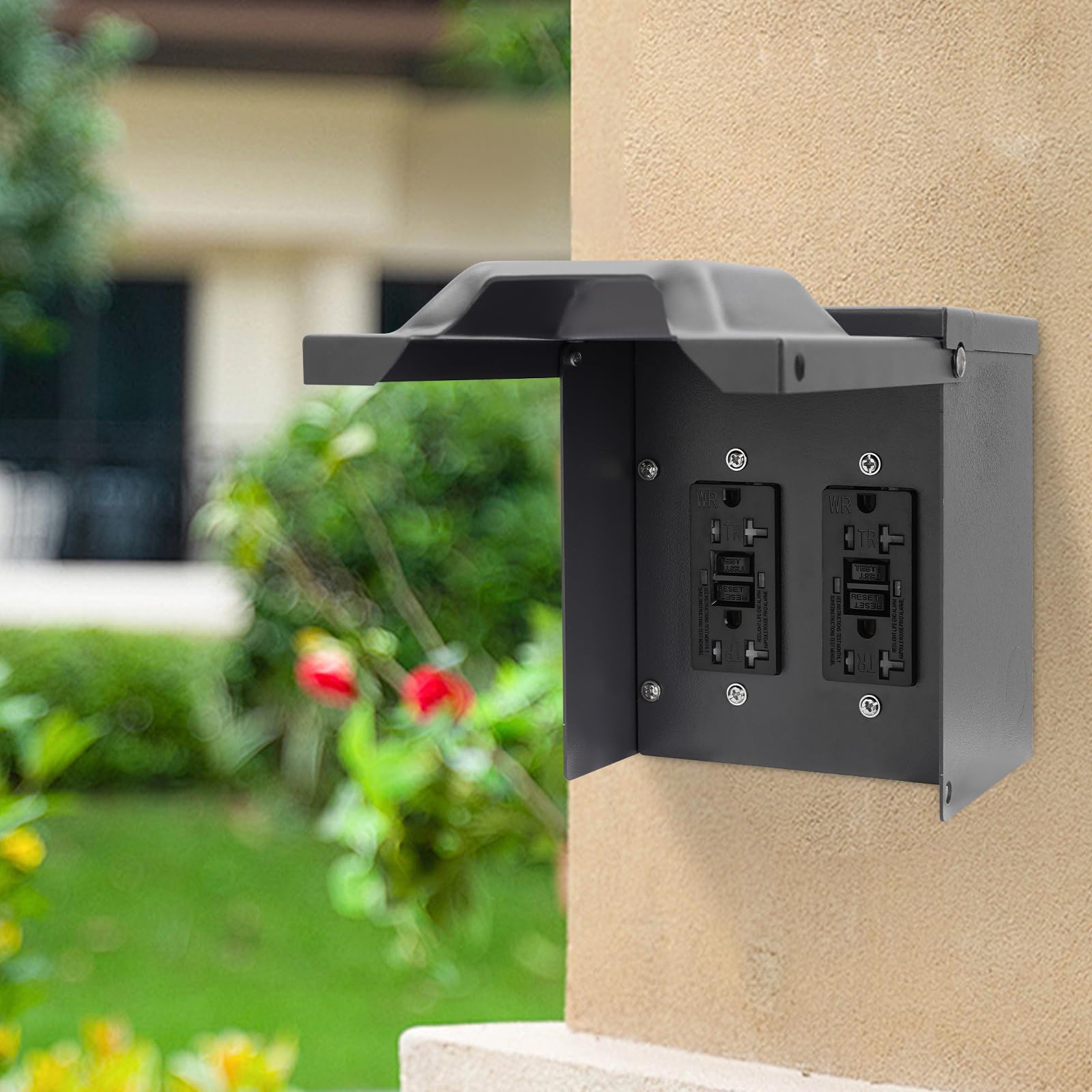 Islewire Outdoor Electrical Outlet Box, Dual 20 AMP WRTR GFCI India - View #8