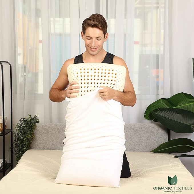 Almohada Látex Firme Tamaño King con Funda Algodón Orgánico miniatura 2