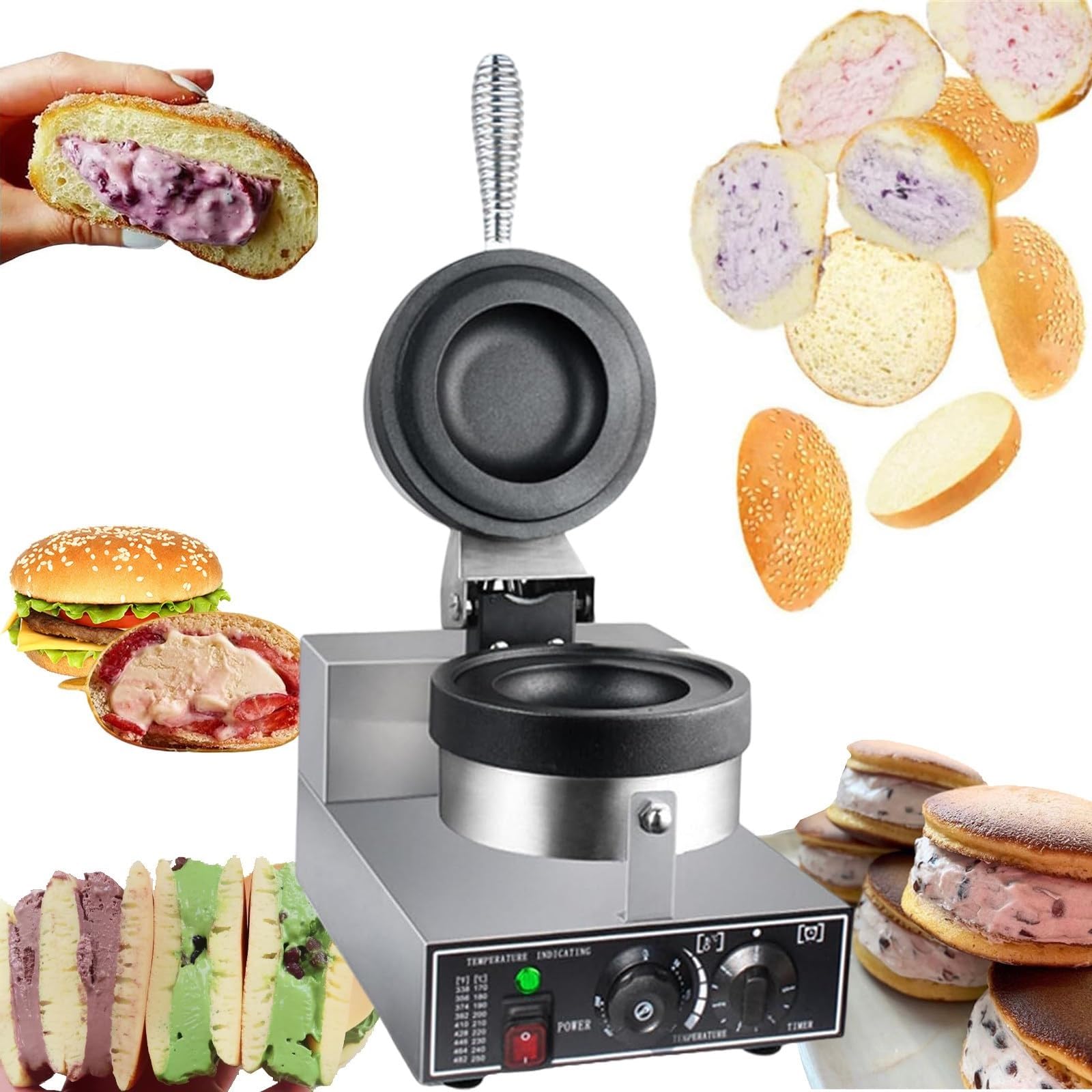 Gaufrier hamburger machine pour éviter les snacks ratés et réussir le pain maison