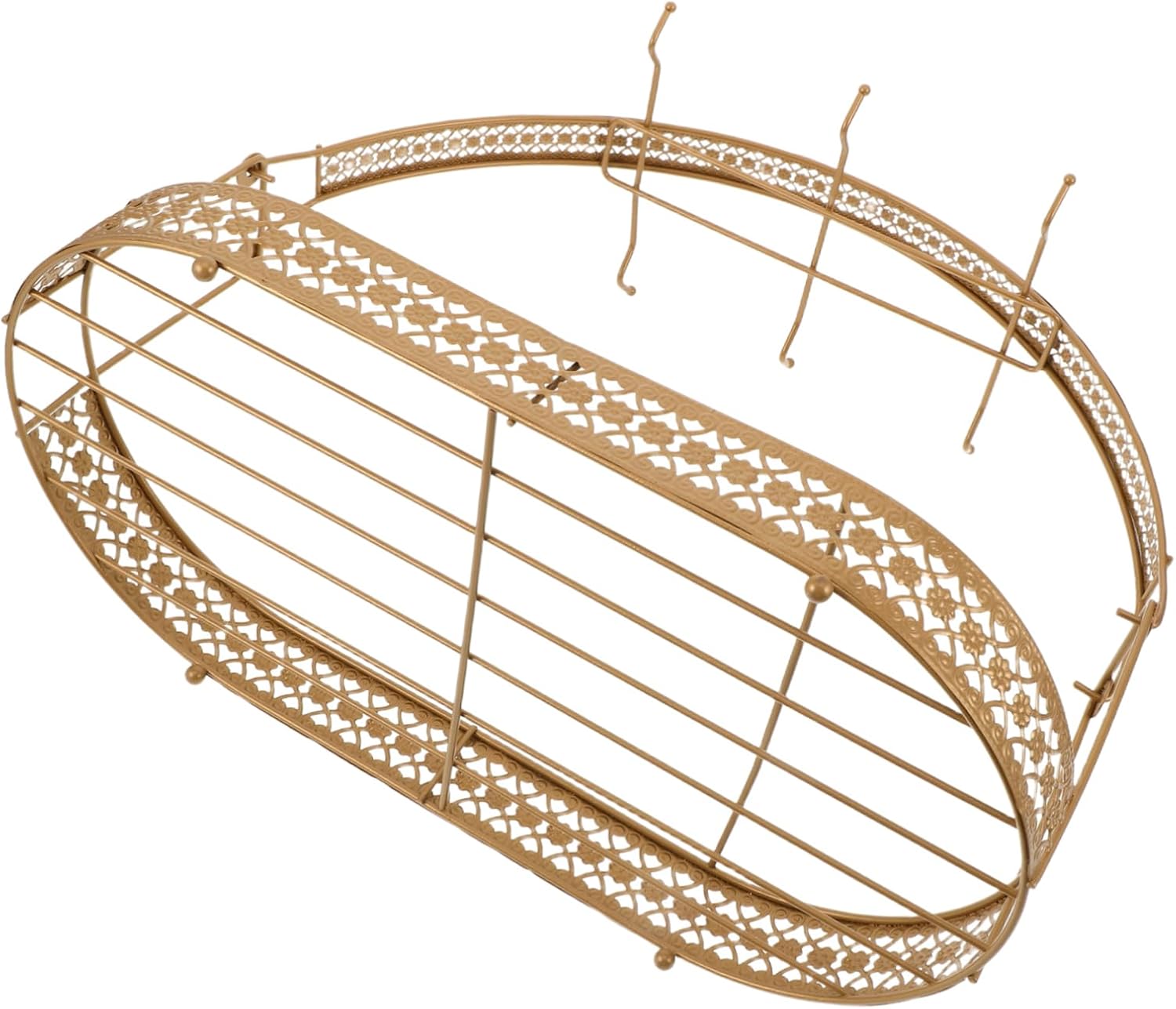 Cup Organizer Station Unique Draining Hanging Teacup Holder Space-Saving Rack for Kitchen Dining