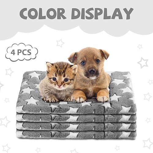 Vista 111 de Haull 4 piezas de ropa de cama impermeable de conejillo de indias de invierno, cama de conejillo de indias, forro suave para perros y gatos, tapete