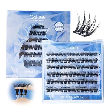 Self Adhesive Eyelashes Clusters Natural Look Wispy Press On Lash Clusters Pre Glued Eyelash Clusters Reusable No Glue Needed Lash Extensions