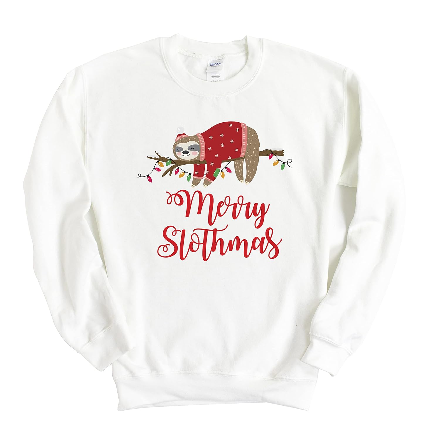 merry slothmas jumper