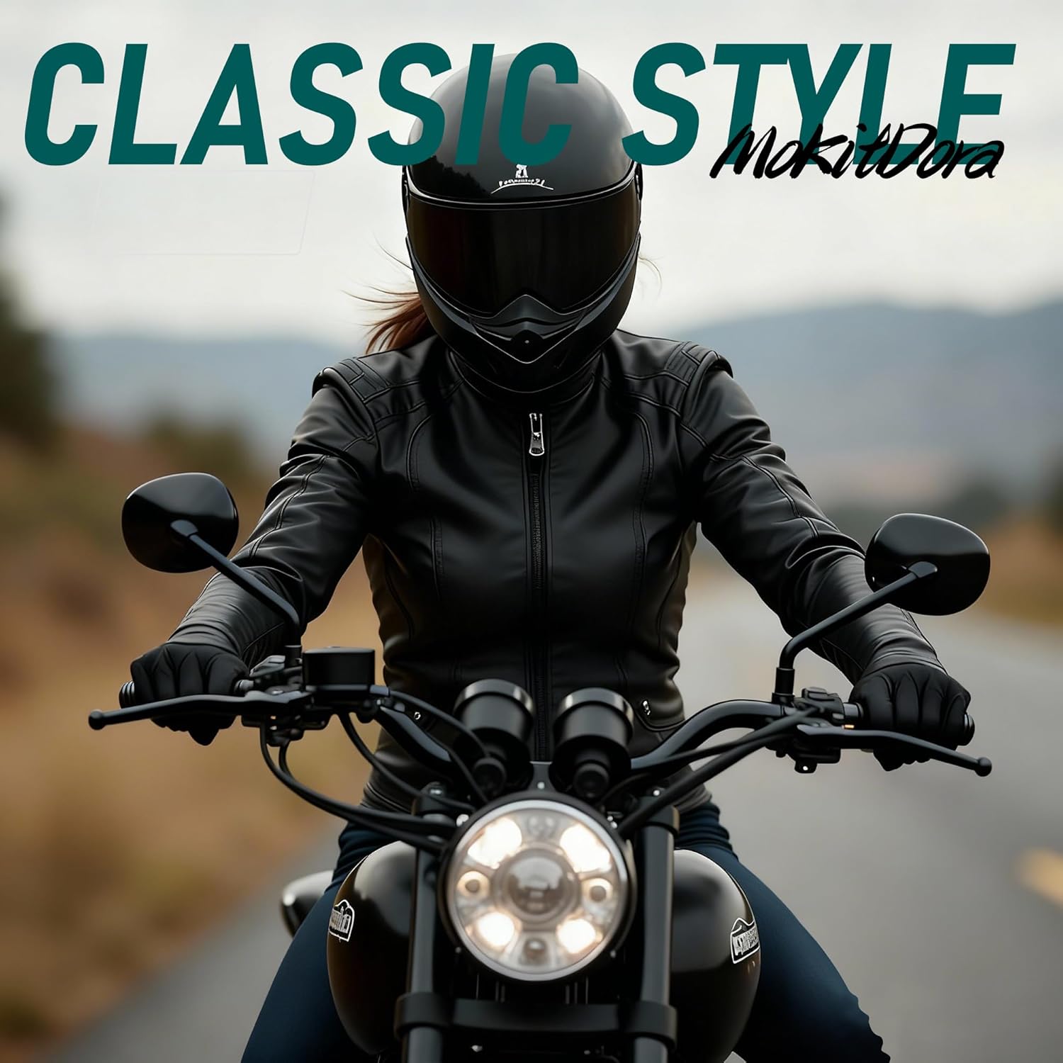 MoKitDora 2.7" Rise 1" Clamp Drag Bars Handlebars for Harley 2010-later XL883L XL1200C XL1200NS XL1200T XL1200V and XL1200XS Models, Black