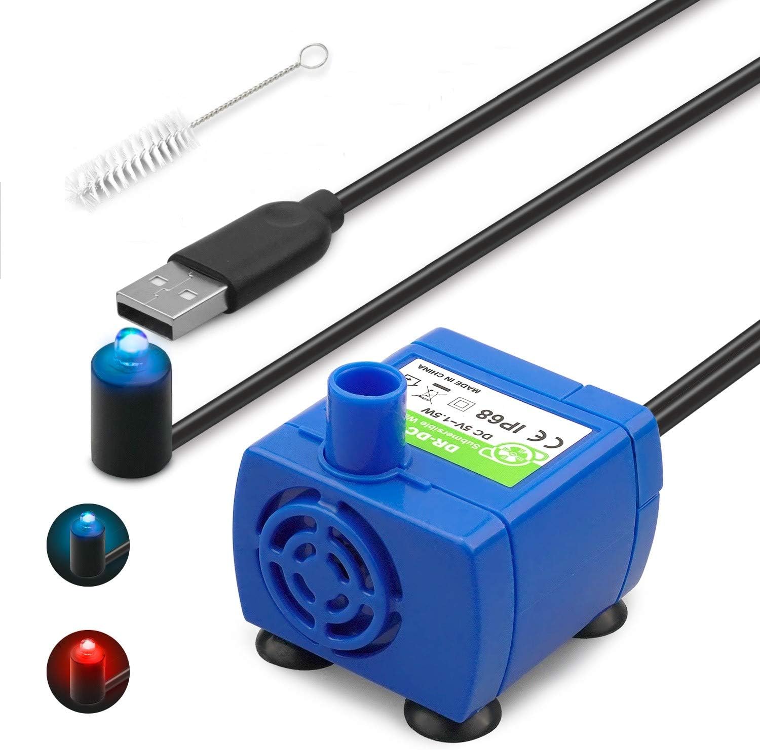 Kutoraworks DR-DC 160 Intelligent Replacement Pump for Wonder Creature 85 oz Cat Water Dispenser and Beacon Pet 81 oz Cat Water Fountain…