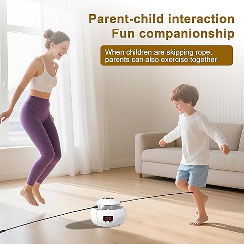 Miniatura 3 de Cuerda de saltar inteligente, cuerda de saltar de fitness, libera tus manos, cuerdas de saltar de entrenamiento para gimnasio en casa, contador de