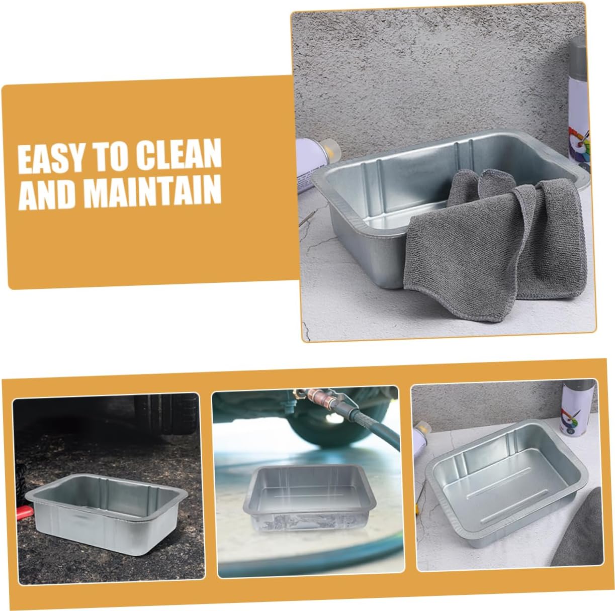 Mikinona Oil Drain Tank Oil Change Catch Basin Automotive Maintenance Essential Car Drip Pan Mesh