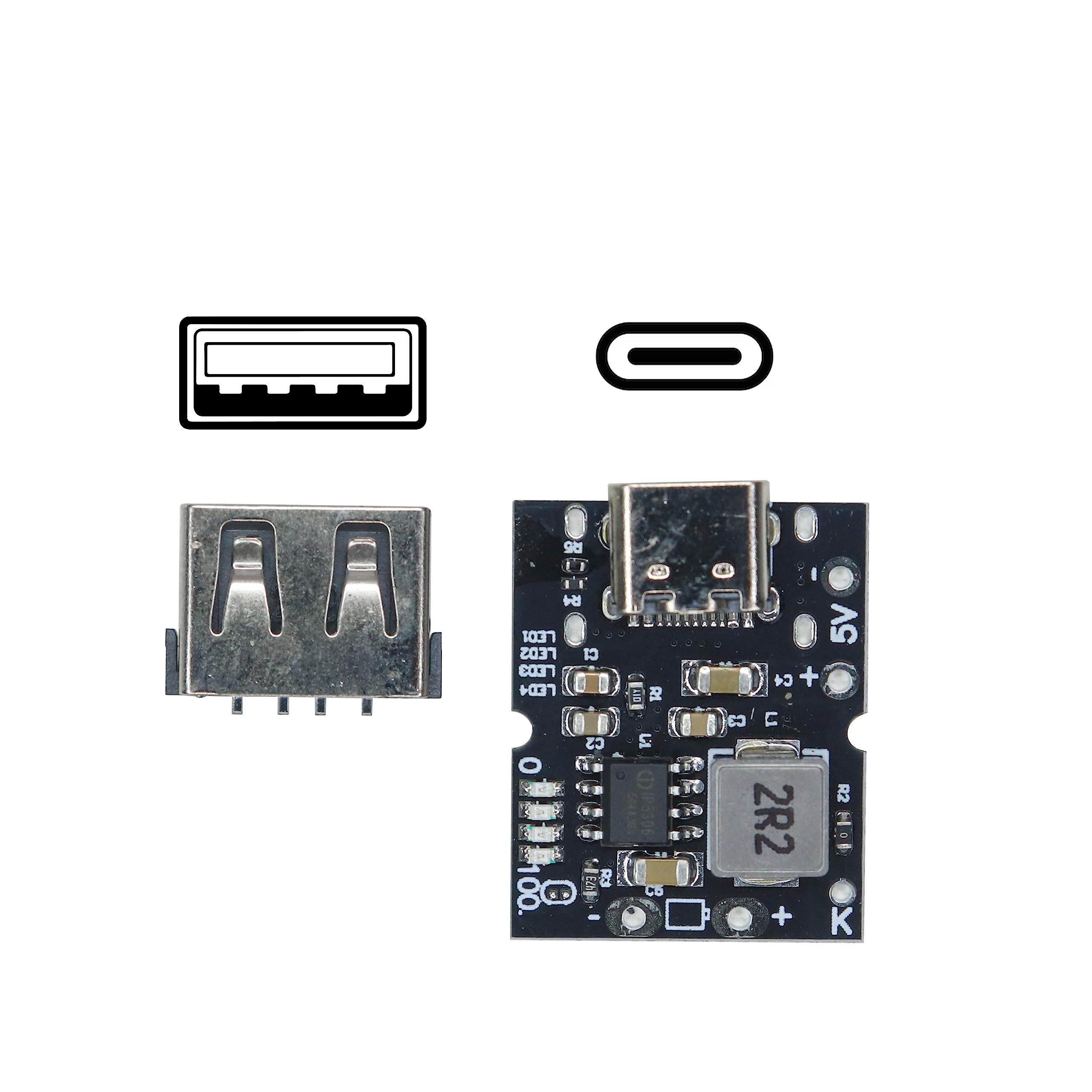 Electronic Spices Module Power Bank Type-C Charging Power Supply PCB with USB-picture-20