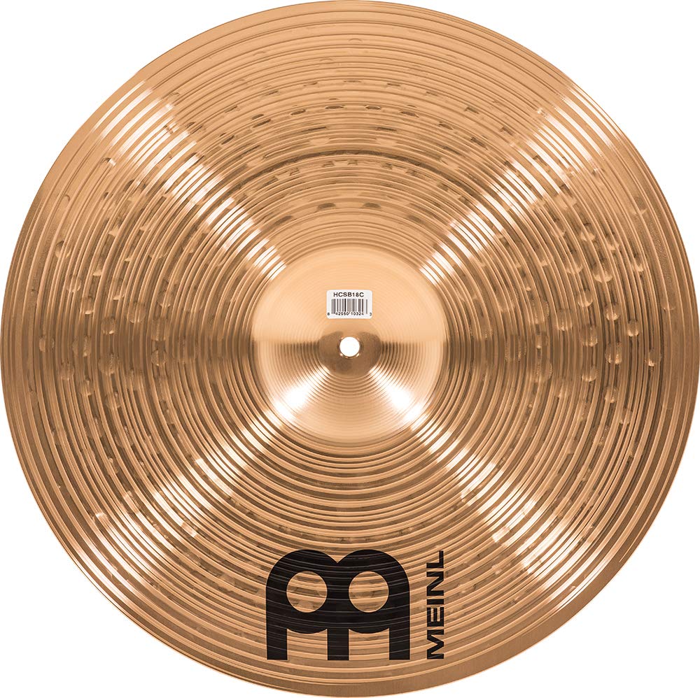 Meinl Cymbals HCS Bronze Expanded Cymbal Set di Piatti Box Pack con Hihat 14 pollici, Trash Crash 16, Crash 18 e Ride 20 per Batteria – Bronzo B8, Finitura Tradizionale (HCSB14161820)