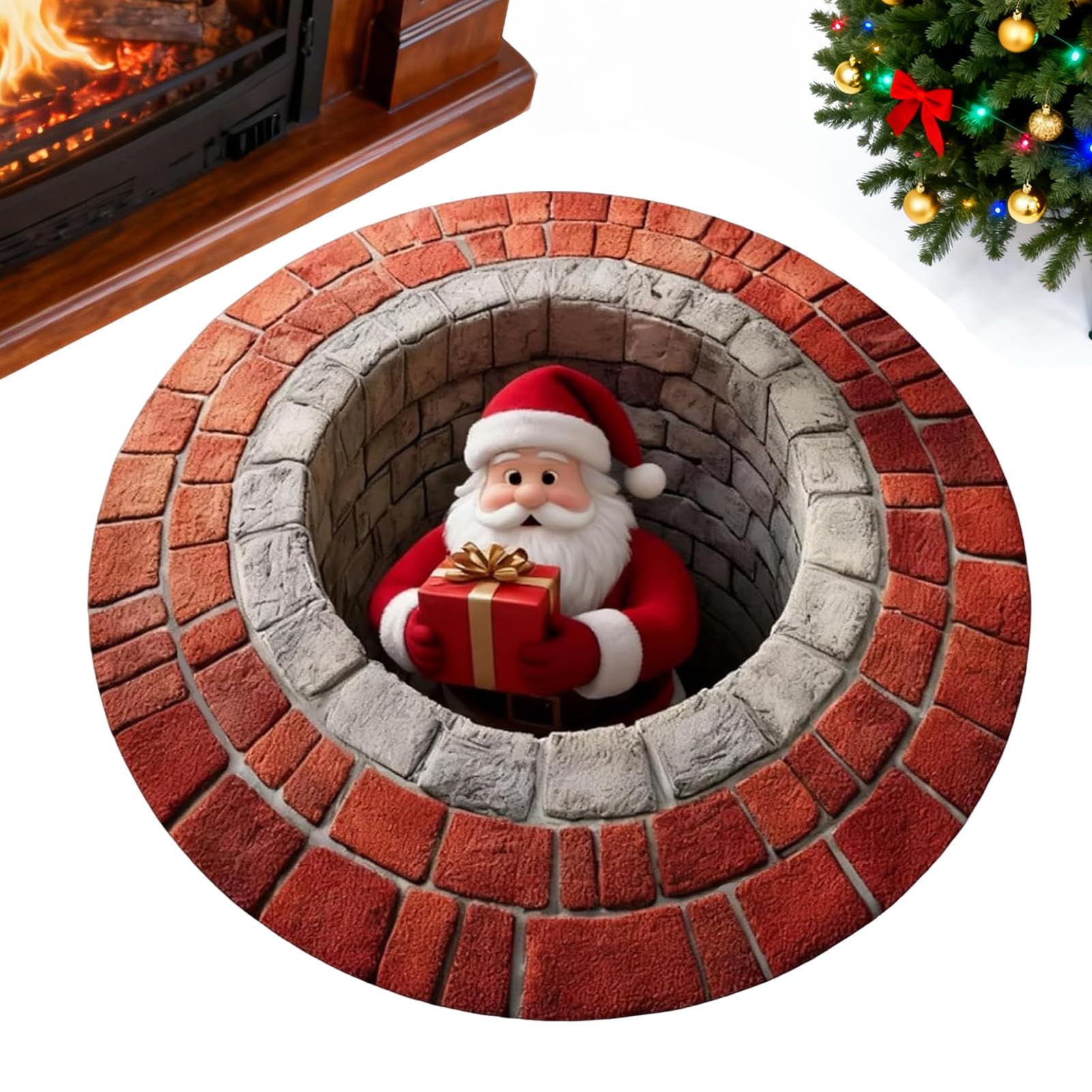 Felpudo navideño para puerta: decora tu recibidor, salón y cocina con estilo rústico