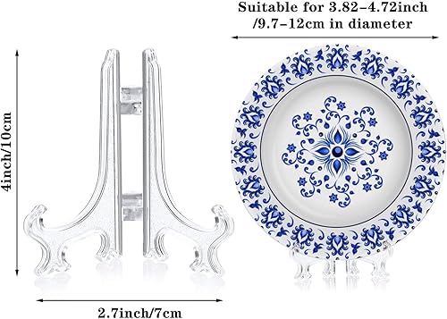 Miniatura 2 de Patelai 48 soportes de caballete de plástico para exhibir, marcos de fotos, coleccionables, escritorio, bodas, fiestas, decoración del hogar (4