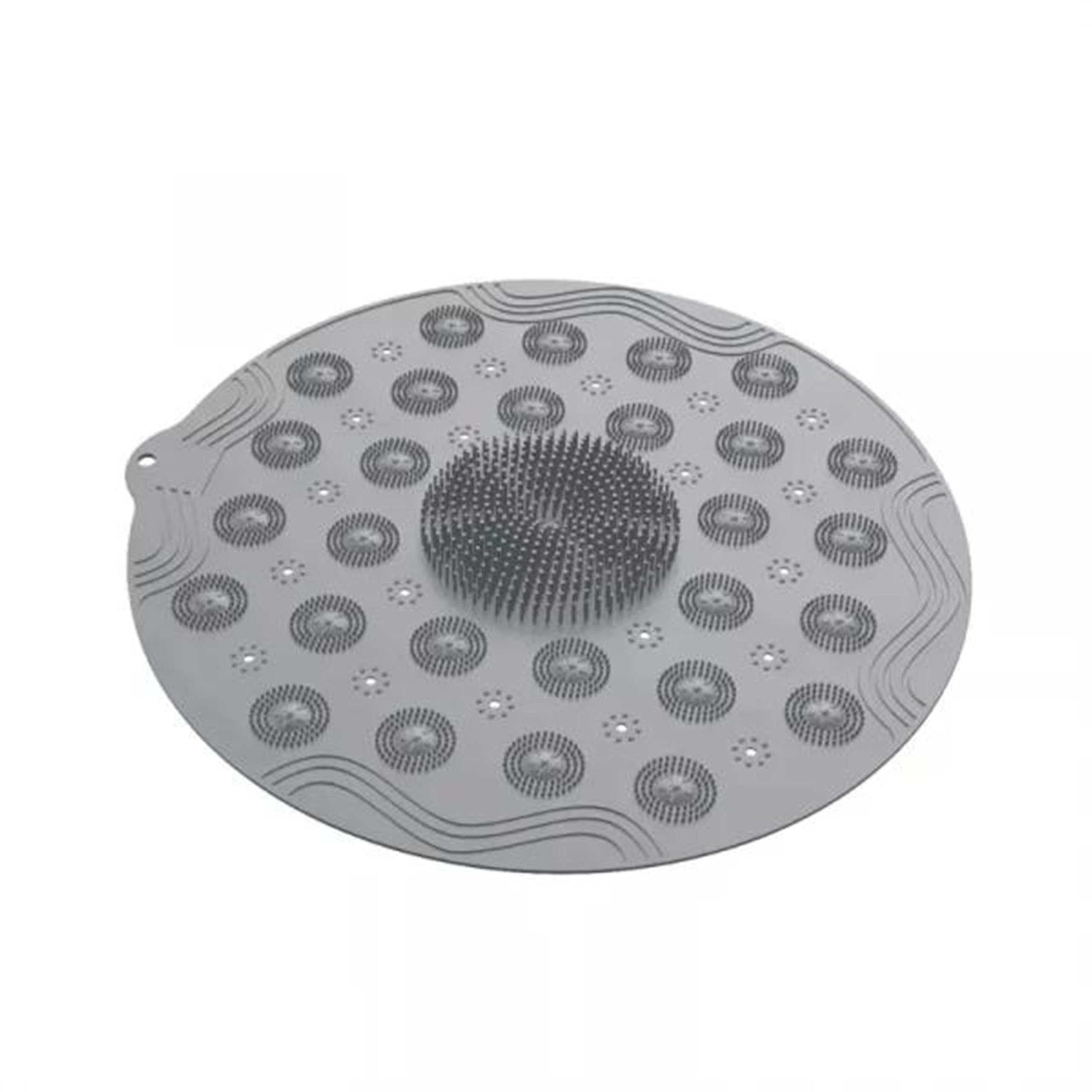 Veentus Bath Massage Mat, Silicone Shower Bath Mat Anti Slip Bathtub Bathroom Met with Suction Cup, Drain Hole & Anti Skid Non-Slippery Rubber Floormat for Toilet Kitchen Bathroom (Pack of 1 PIS)