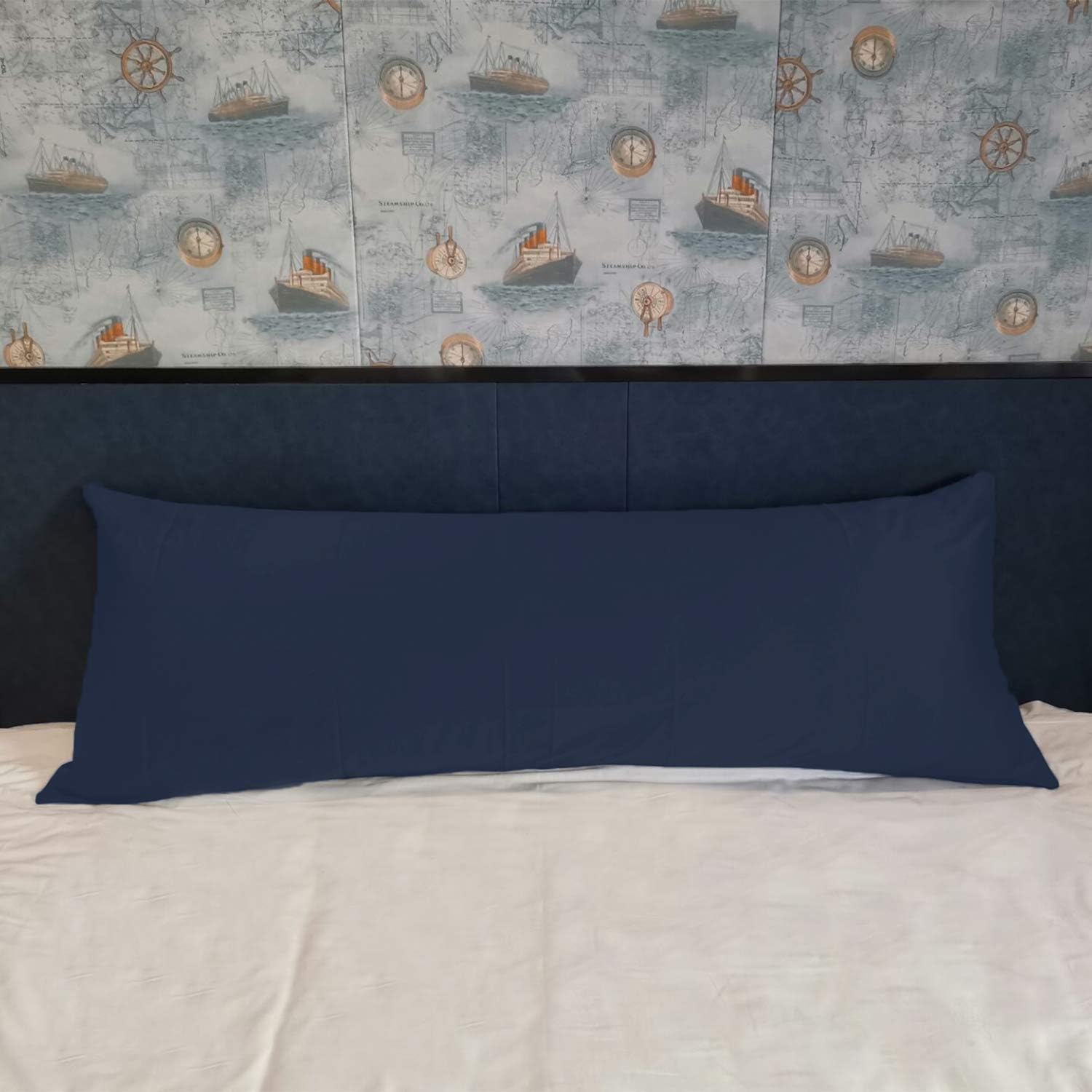 YAROO Zippered Pillow Cases, Queen Pillowcase,Egyptian Cotton 300 Thread Count,Solid. New zipper 20x54 PW-2-534