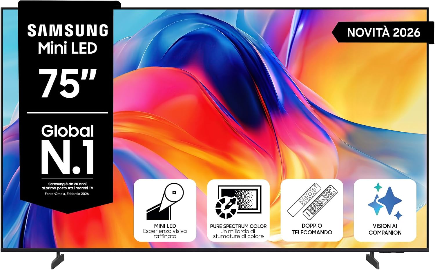 Samsung 75" UE75M72HAUXZT Mini LED 4K Smart TV Vision AI 2026