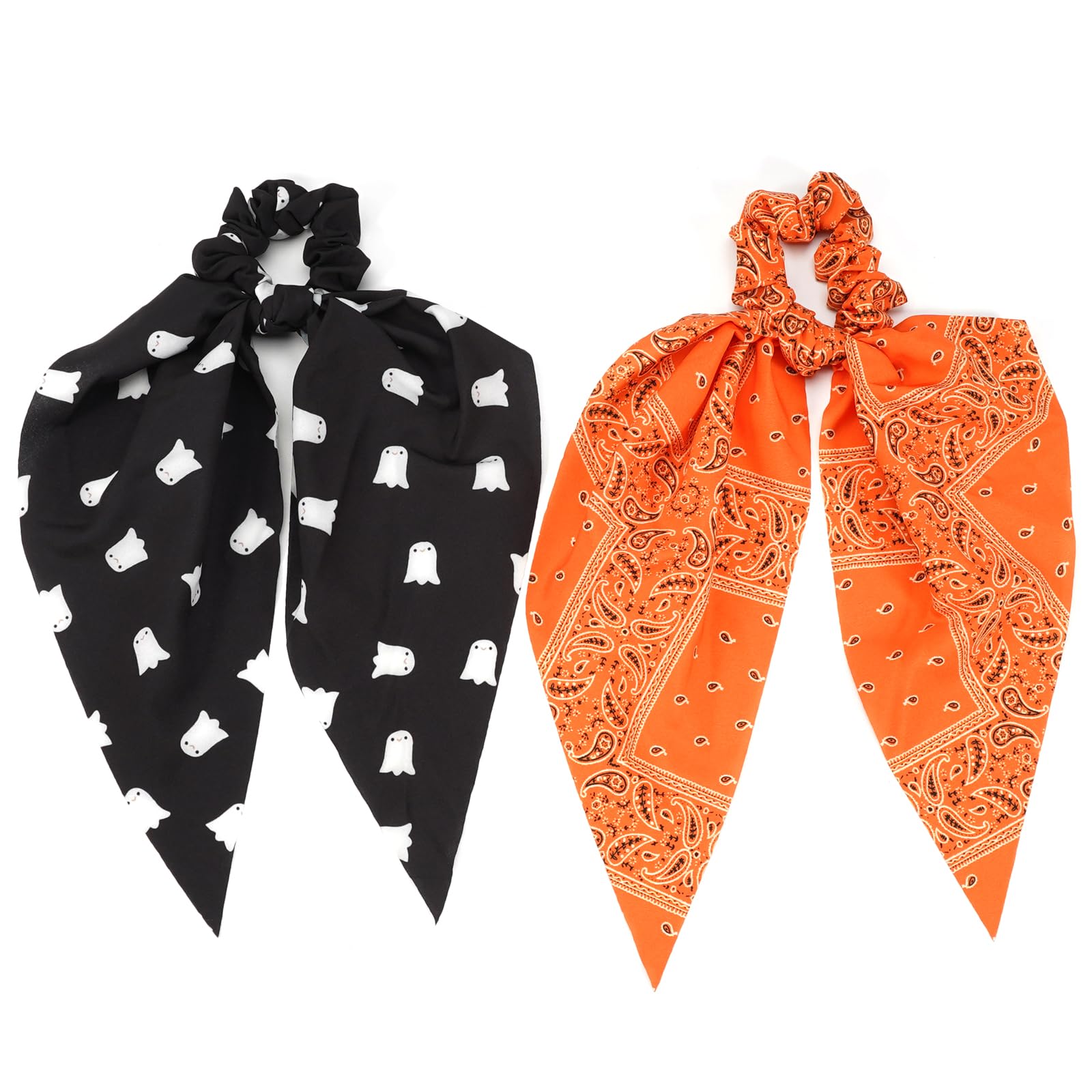 Halloween and Fall Orange‎ Bandana Headbands and Scrunchies  display picture 3
