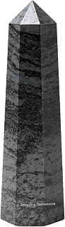 Amazing Gemstone Hematite Crystal Towers - Natural Healing Crystal Point Obelisk for Reiki Healing and Crystal Grid (2 Inch to 3 Inch)