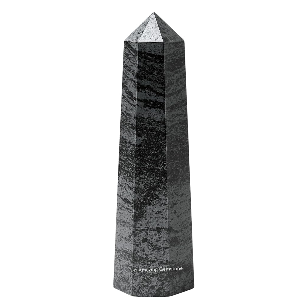 Amazing Gemstone Hematite Crystal Towers - Natural Healing Crystal Point Obelisk for Reiki Healing and Crystal Grid (2 Inch to 3 Inch)