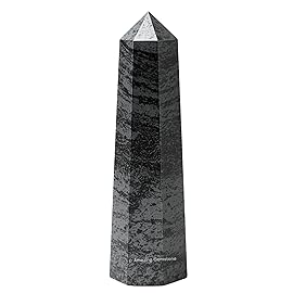 Amazing Gemstone Hematite Crystal Towers - Natural Healing Crystal Point Obelisk for Reiki Healing and Crystal Grid (2 Inch to 3 Inch)