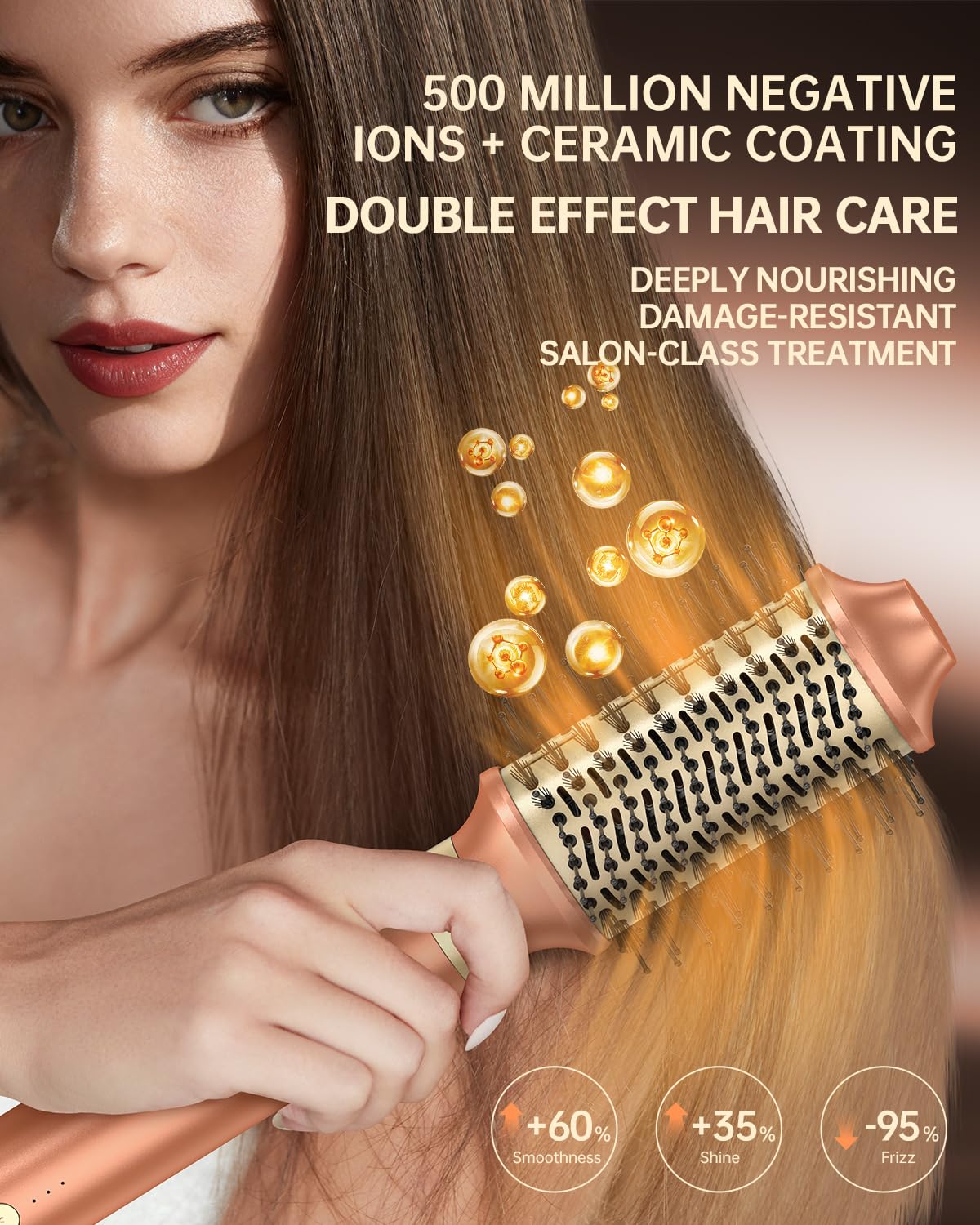 webeauty Doble Voltaje 7 in 1 Secador Pelo Nueva Actualización,110,000RPM/Min,30M/S,1400W Secador con Cepillo de Aire,Plancha de Aire, Difusor,Rizadores de Aire,500 Millones de Iones Negativos