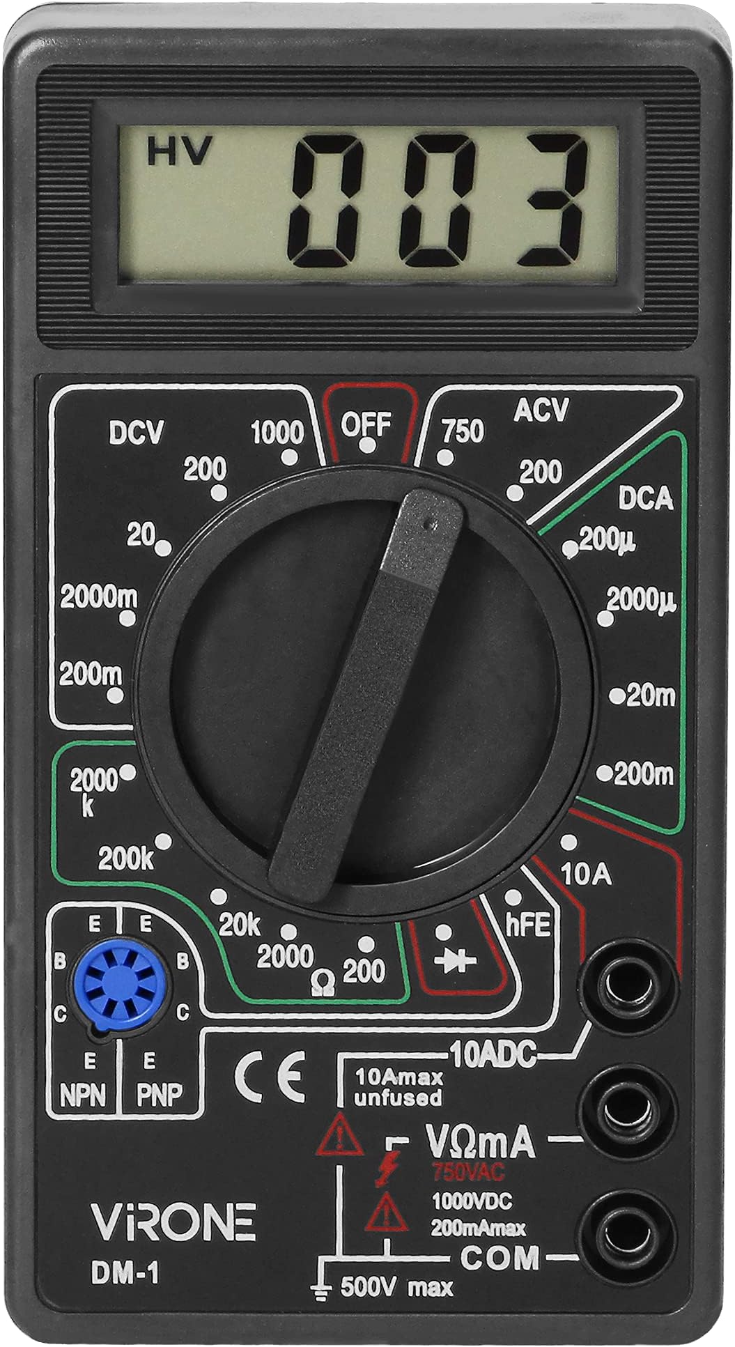 Industriële Robuuste True RMS Digitale Multimeter - CAT III - 1000 V Cat Iv 600 V 11 Functies