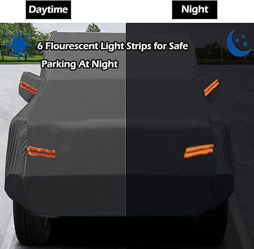 Miniatura 5 de Big Ant Funda para coche, 6 capas, 100% impermeable, para SUV para 4 puertas, Wrangler CJ, YJ, TJ y JK, cubierta de protección para todo tipo de