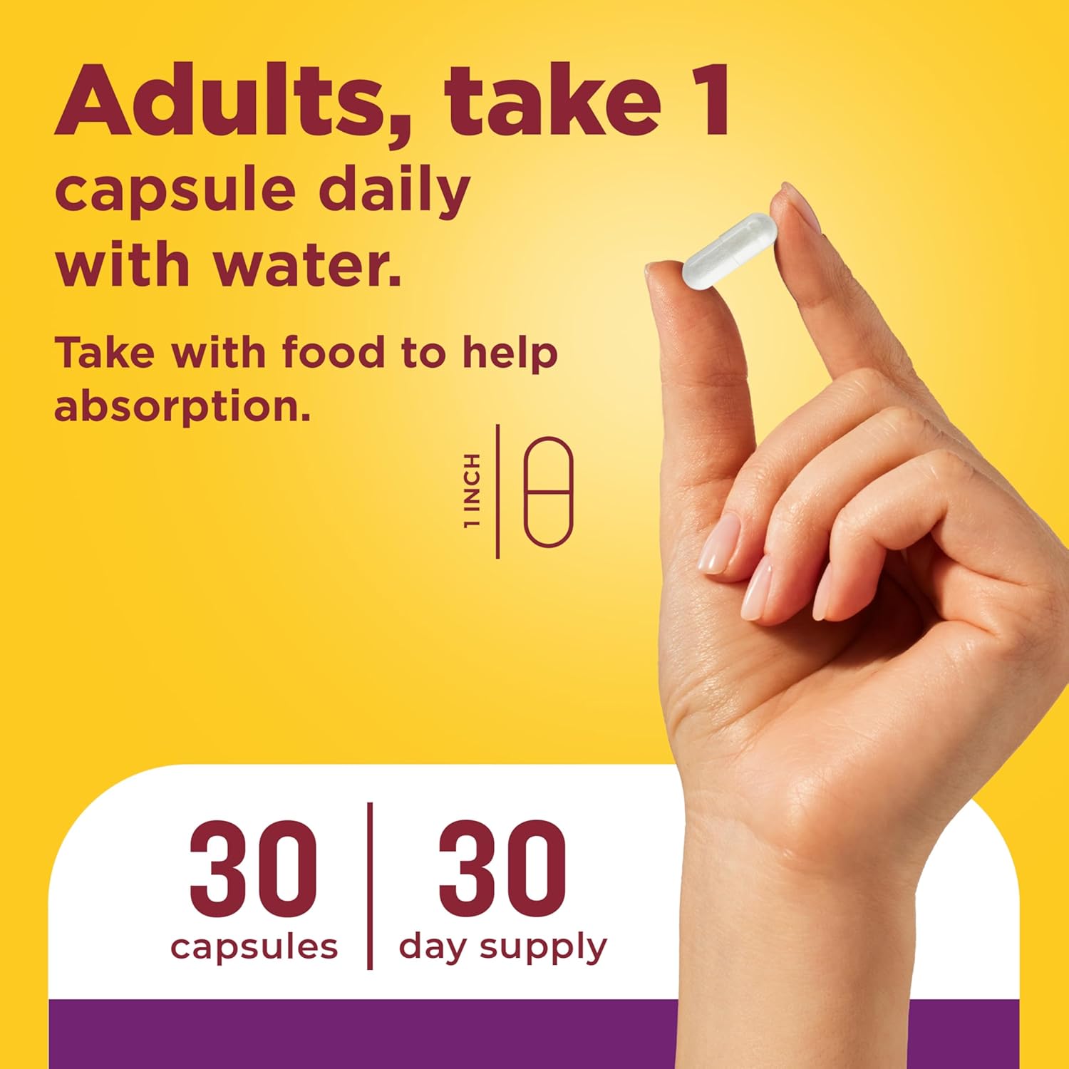 Nature Made Probiotics for Women and Men, Probiotic Capsules 1 Billion CFU from Live Cultures for Immune & Digestive Support, 30 Capsules, 30 Day Supply