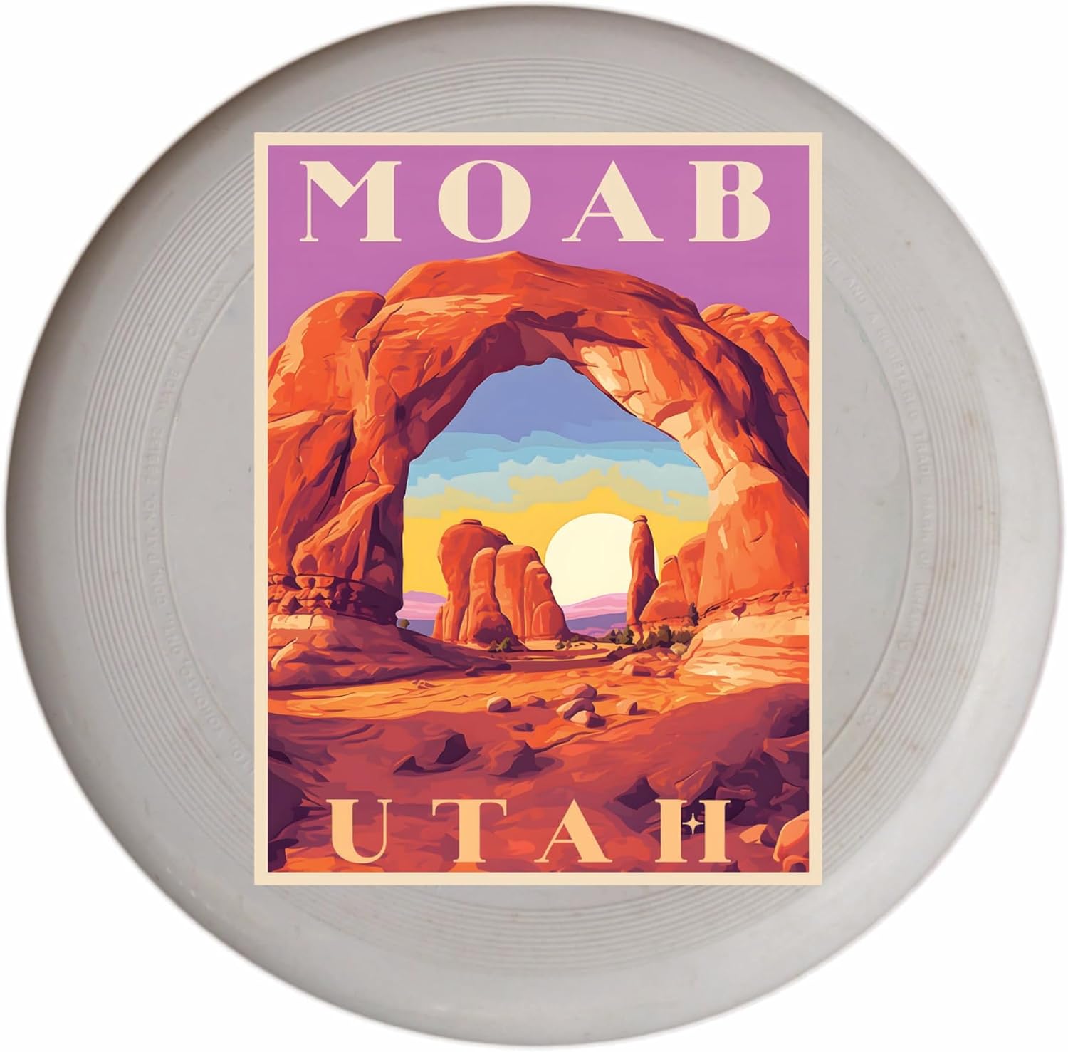 Moab Utah Design C Souvenir Flying Disc 4-Pack