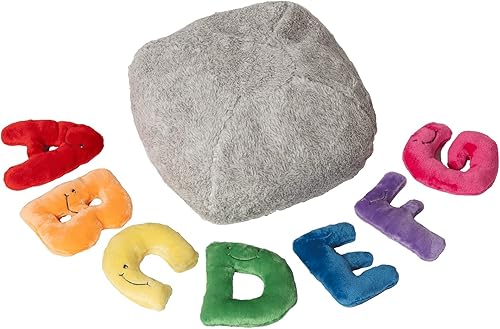 Miniatura 4 de Alphapals Juguetes educativos del alfabeto de peluche Juego de 26 piezas de colores arco iris letras de peluche de 4 pulgadas en bolsa de felpa