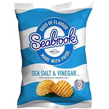 Seabrook Crinkle Crisps Ixed Case U2013 24 Pack Of 31.8g British Potato