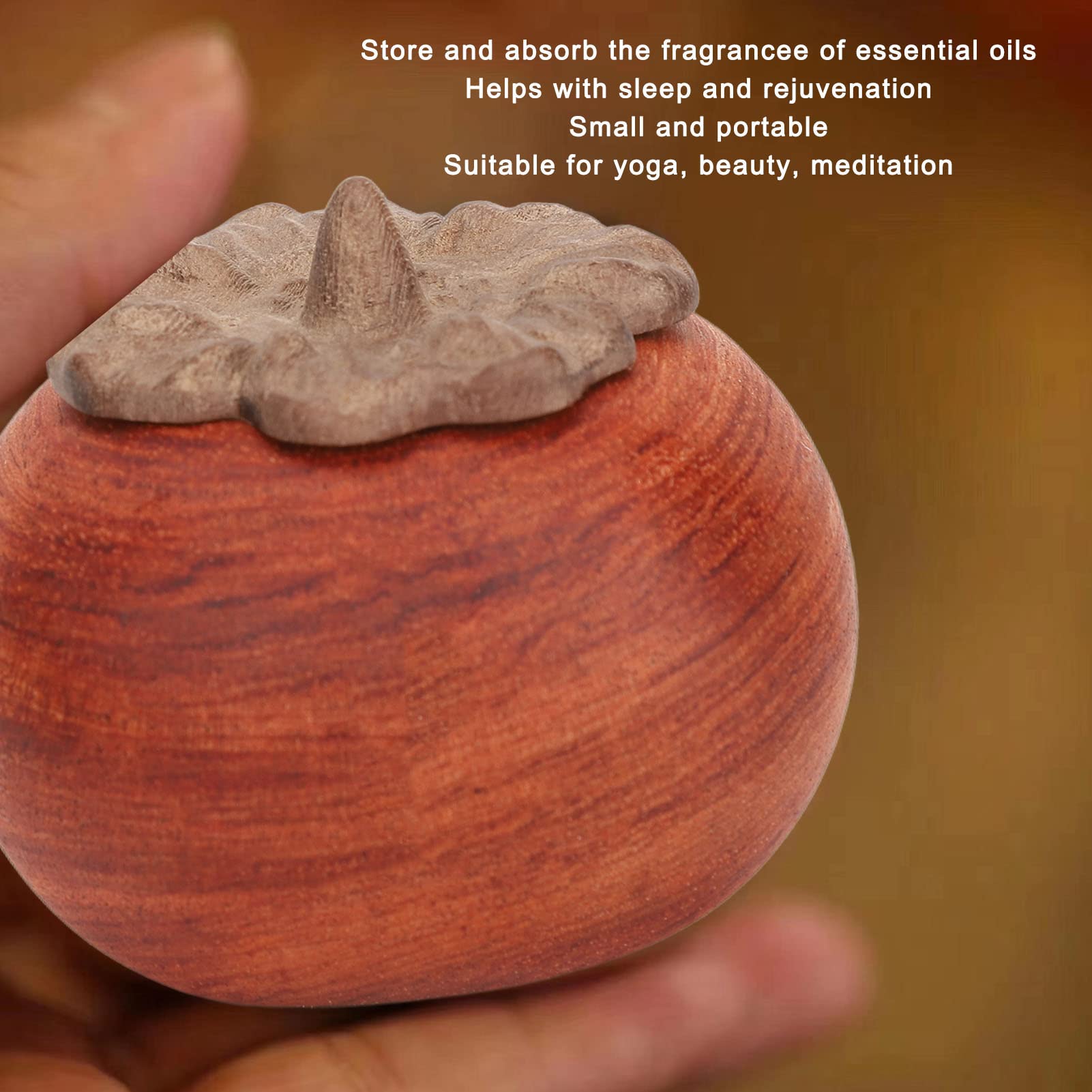 Diffusore di oli essenziali in legno, diffusore per aromaterapia | Diffusore di oli essenziali in legno di faggio, realizzato a mano, con 10 ml di olio essenziale e flacone di vetro, per un