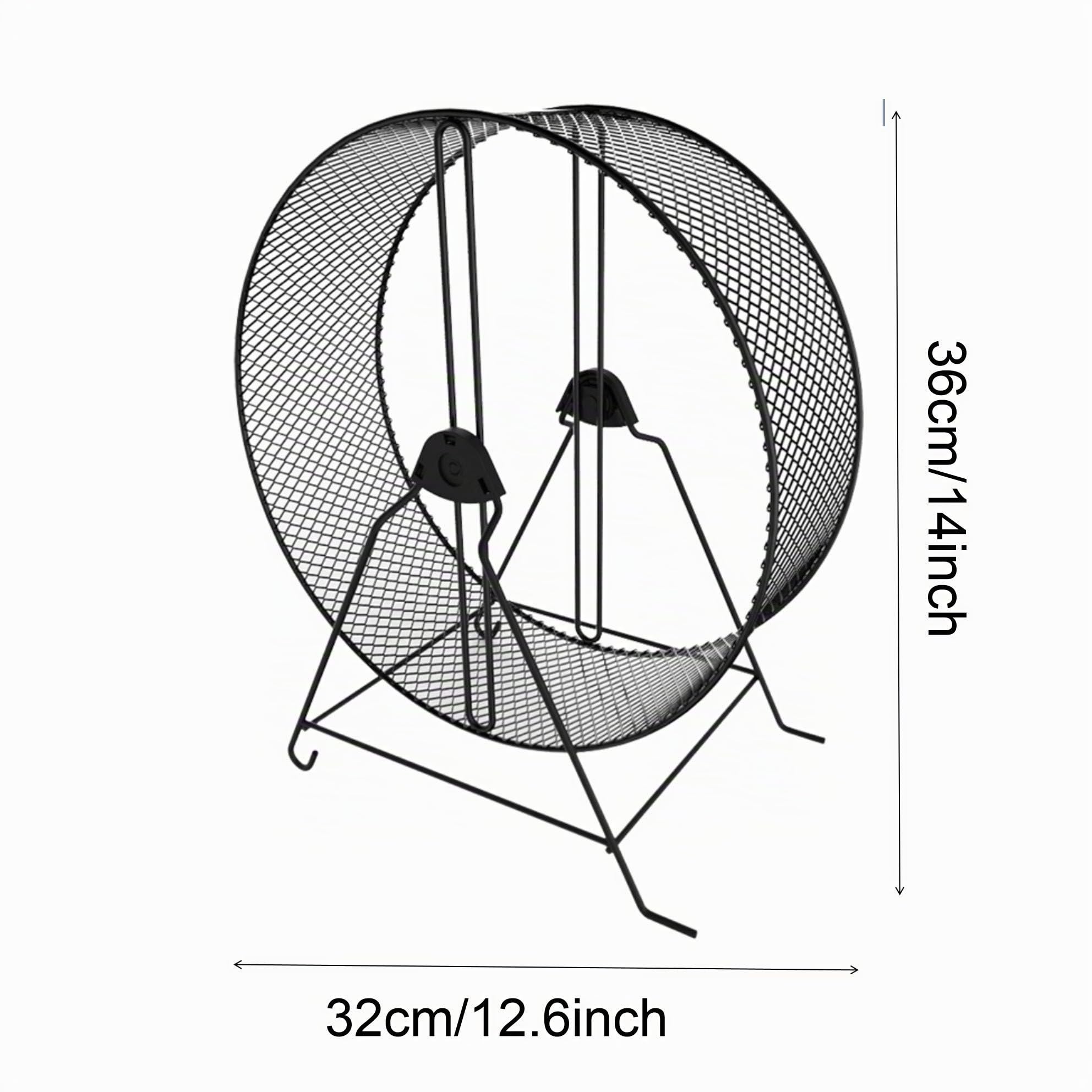 Rueda de ejercicio silenciosa para Hamster con Gerbille Chinchilla ardilla Lapin Rats Chinchillas Gerbilles Souris, enorme talla, 32 cm de diámetro, animales medianos y grandes