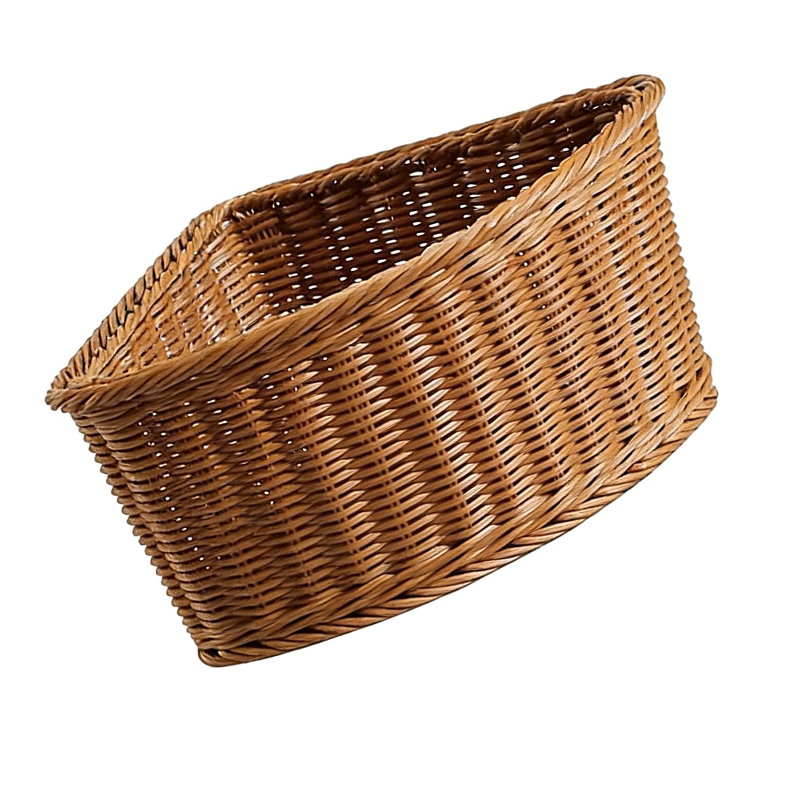 Arced Shape Storage Bin Flexible Corner Shelf Organizers with Breathable Weave Shelf Basket for Home Closet Thin Corner Storage Bin