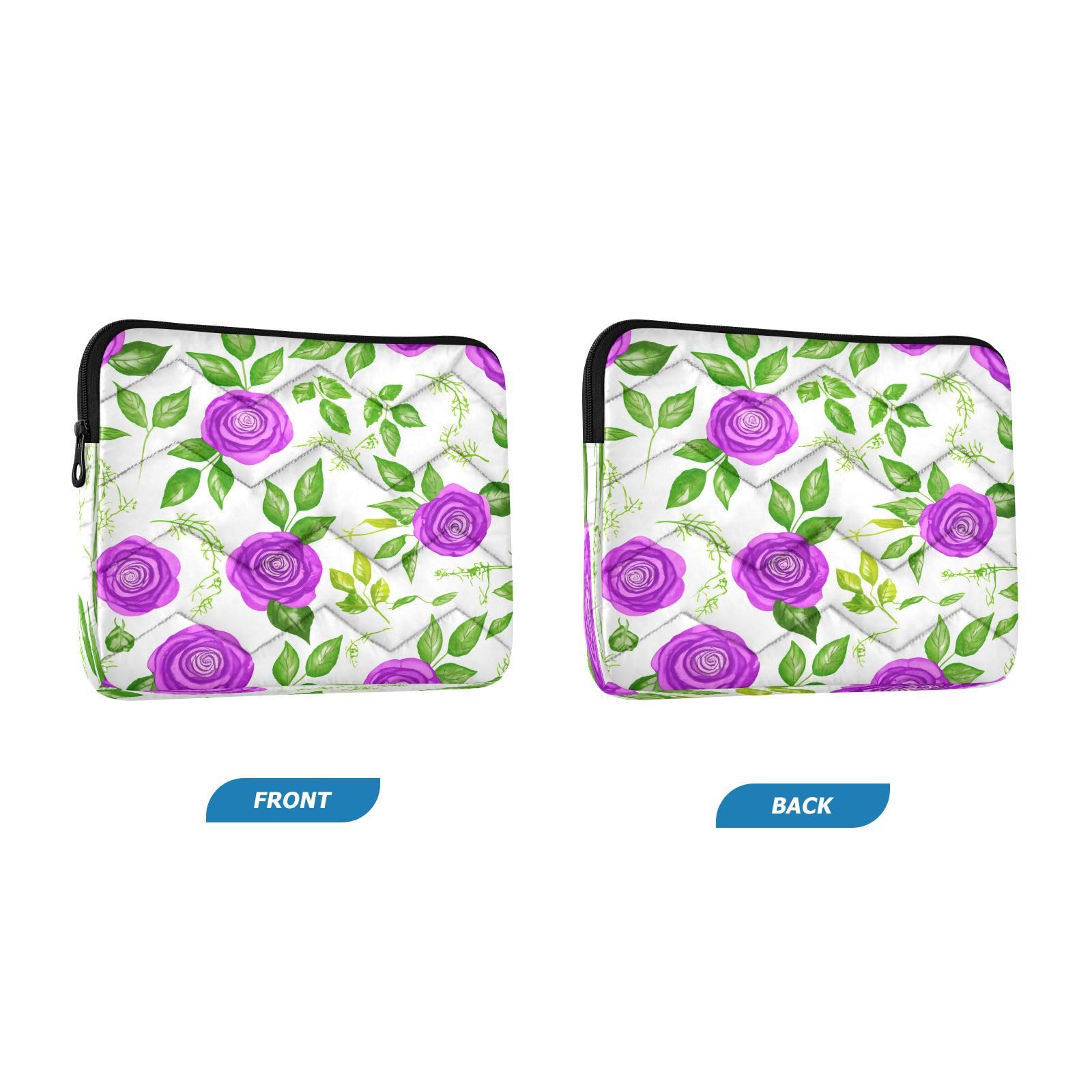 BOESI Watercolor Purple Flowers Laptop Inner Bag, Laptop Case, Computer Sleeve, Lightweight and Easy to Carry, Suitable for 13-14inch Laptops
