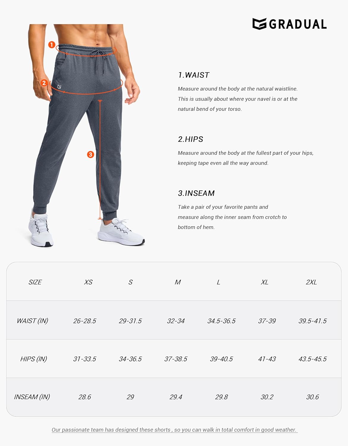 G Gradual Men's Fleece Lined Athletic Pants with Zipper Pocket Winter Warm Joggers Water Resistant Running Sweatpants for Men - Image 7